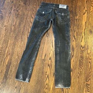 True Religion Waxed Denim Jeans